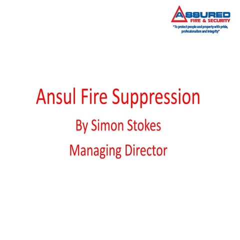 Ansul fire suppression