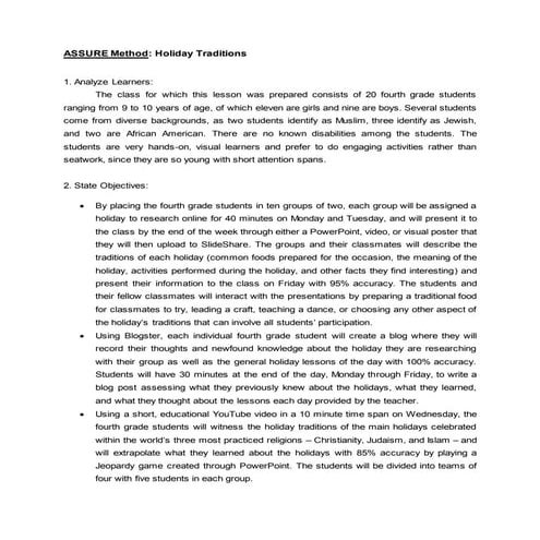 Assure method Revision