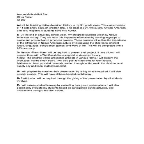 Assure method friday