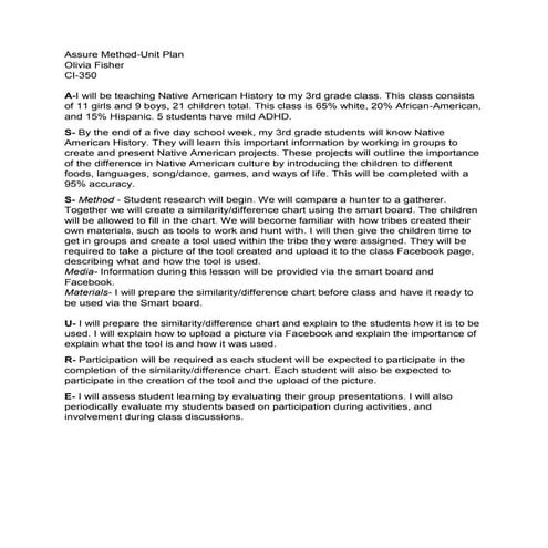 Assure method tuesday