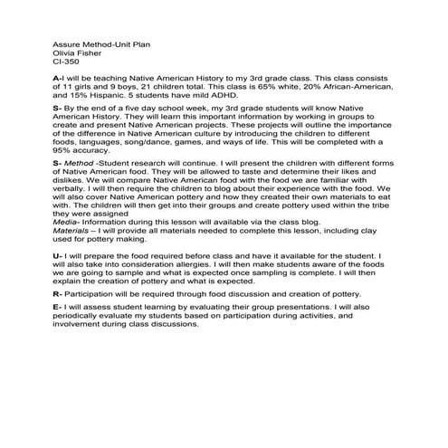 Assure method wednesday