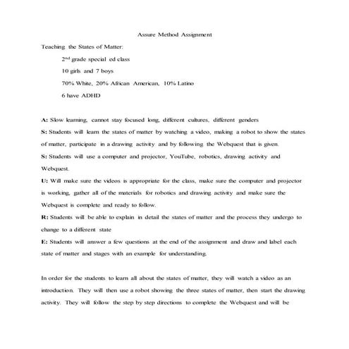 Assure method assignment