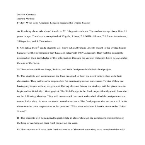 Assure method Friday