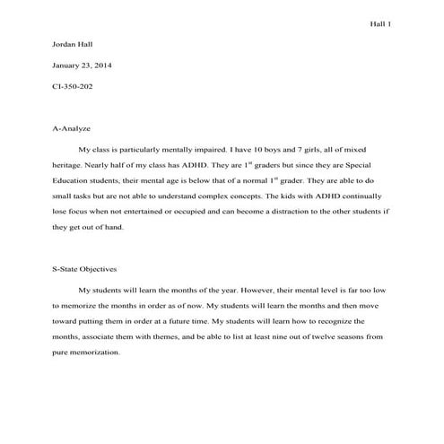 Assure method original draft