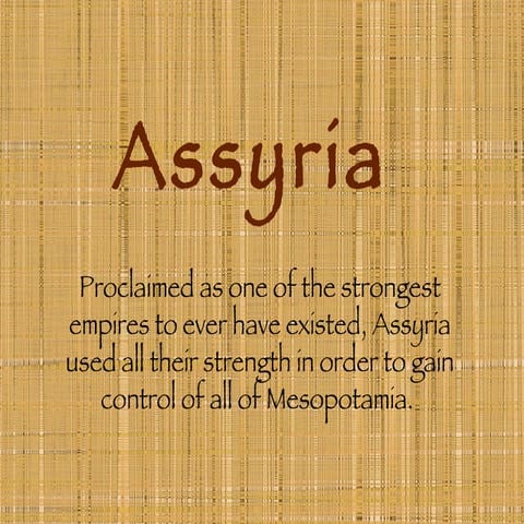 Assyria Power Point Presentation