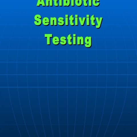 antibiotic-sensitivity testing | PPT | Infectious Diseases | Diseases ...