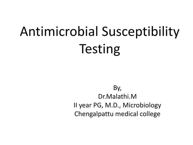 antibiotic susceptibility testing