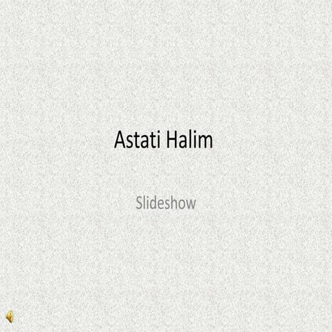 Astati halim | PPTX