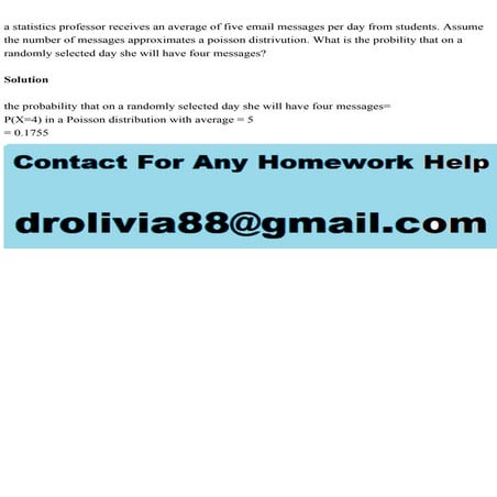 a statistics professor receives an average of five email messages pe.pdf