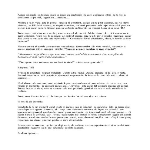 Astazi am multe sa iti spun, esti minunat!