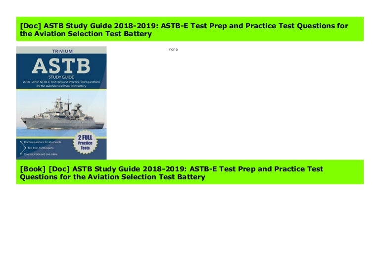 [Doc] ASTB Study Guide 2018-2019: ASTB-E Test Prep and Practice Test