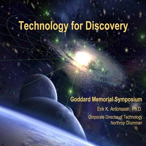 Goddard 2015: Erik Antonsson, Northrop Grumman