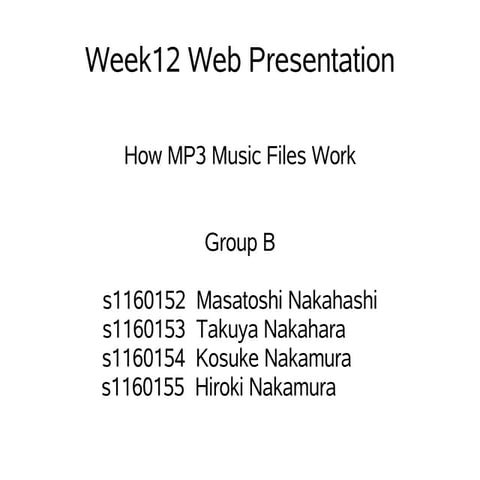 How MP3 Music Files Work | PDF