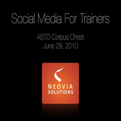 Social Media for Trainers: ASTD Corpus Christi