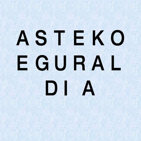 Asteko eguraldia