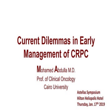 CRPC management