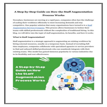 staff augmentation process | PDF
