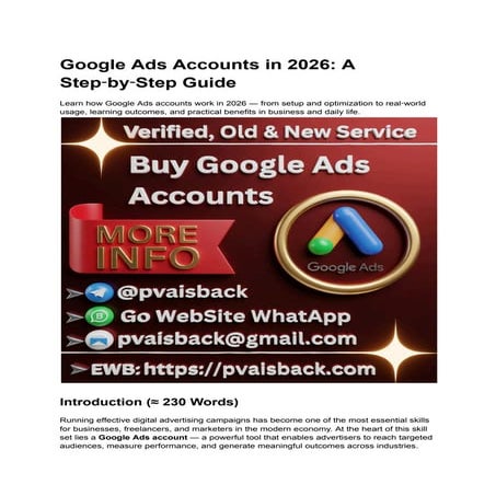 A Step‑by‑Step Guide to Buy, Google Ads Accounts in 2026.pdf