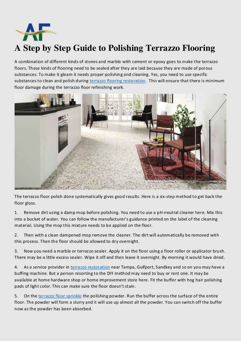 A Step By Step Guide To Polishing Terrazzo Flooring
