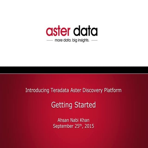 Aster getting started