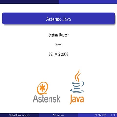 Asterisk-Java at JUGC 2009-05-29