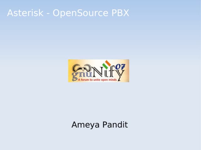 ASTERISK - Open Source PBS