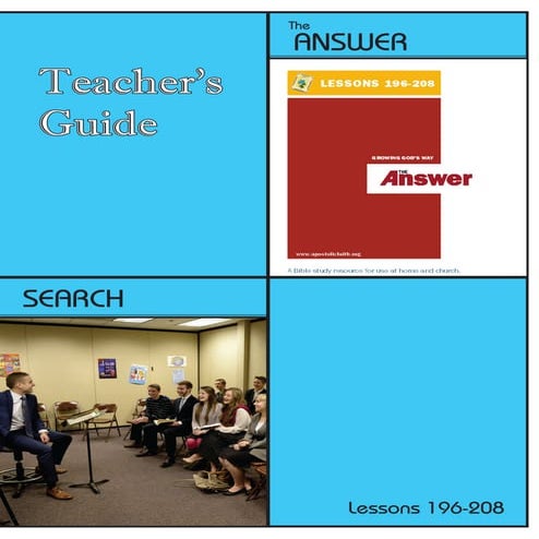 Apostolic faith Portland Sunday school lesson