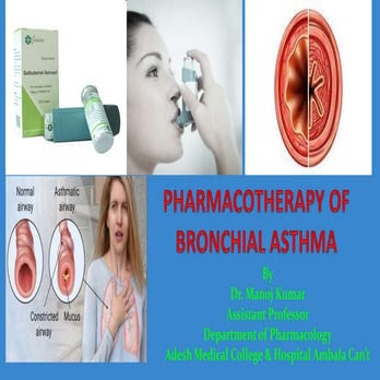 Anti asthmatic drugs with classification. | PPTX