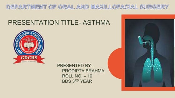 Bronchial Asthma cause and symptoms and uses. | PPT