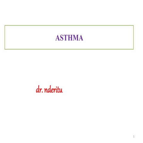 Asthma PPT presentation template - RxSlides | PDF