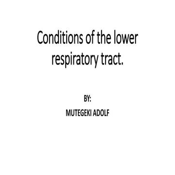 ASTHMA, is a conition of lower respiratory tract