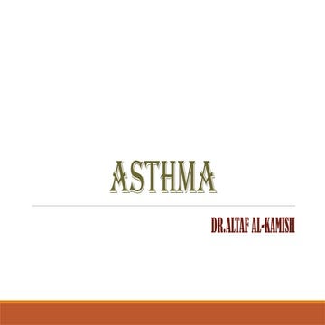 Asthma | PPTX