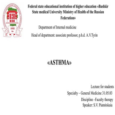 Asthma the hero of saving the life and the vearagggs.pptx