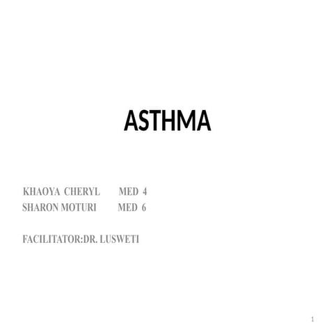 ASTHMA.  CHE (1).pptx- diagnosis and management