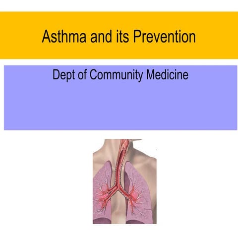 Asthma prevention Community medicine