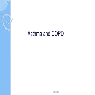 anesthesia consideration Asthma and COPD.pptx