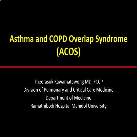 Asthma and copd overlap syndrome (acos) tst edited ramathibodi
