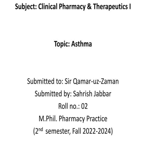 Asthma by Sahrish Jabbar.pptx