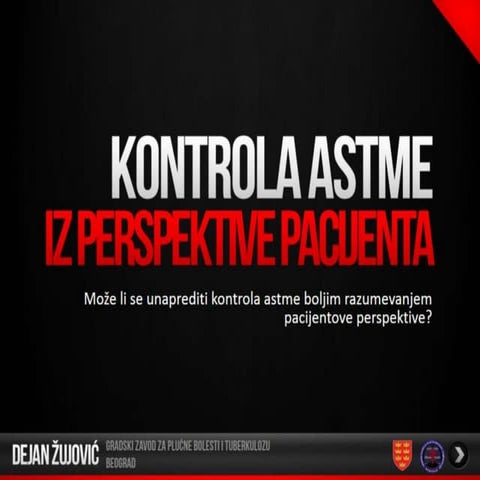 Kontrola astme iz perspektive pacijenta