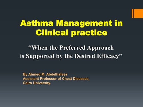 Management of chronic asthma educational . pptx | PPT