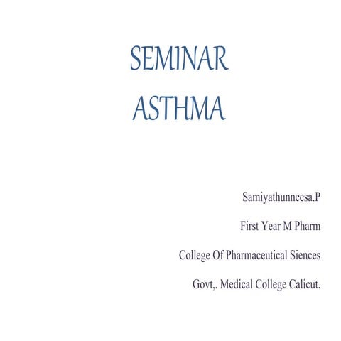 Asthma ppt1 PHARMACY