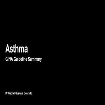 Asthma Review - GINA guidelines summary 2024