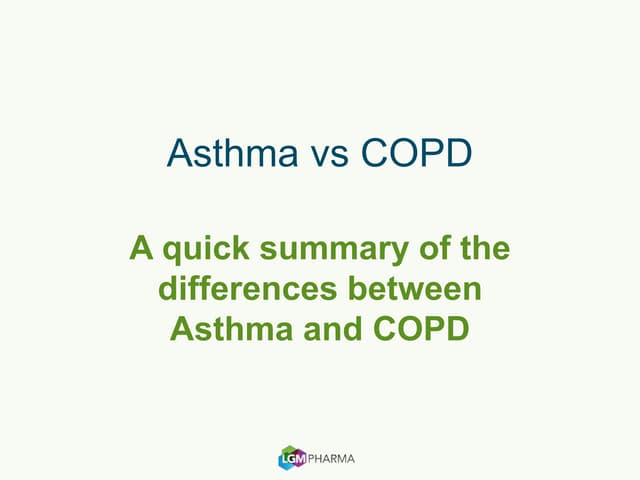 Asthma and COPD | PPT