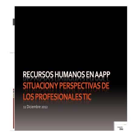 Perspectivas de los profesionales TIC de la AGE