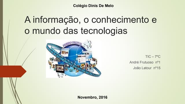 As TIC na sociedade contemporânea
