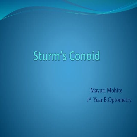 Sturm's Conoid