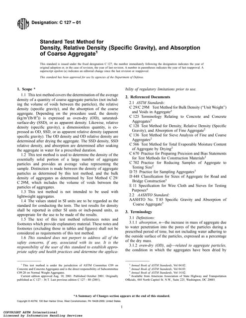 Specific Gravity & Absorption of Aggregate (Coarse & Fine) | Jameel ...