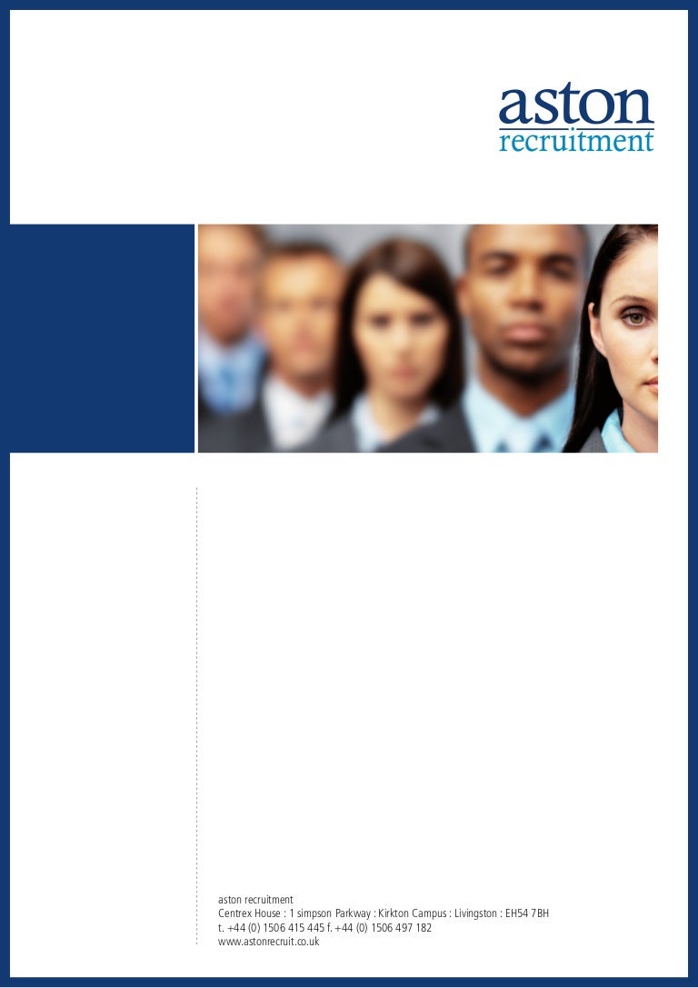 aston recruitment brochure