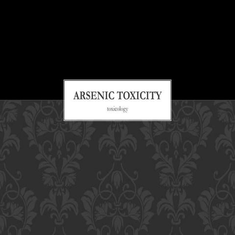 Arsenic Toxicity 