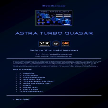 Astra Turbo Quasar VST, VST3 and Audio Unit Plugin: Dual Phase Distortion Syn...